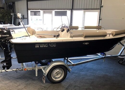 Alles Neue!! Complet Fur 10.500,- euro   ( Boot Irving 430,  Tohatsu 9.8 PS und BootTrailer )