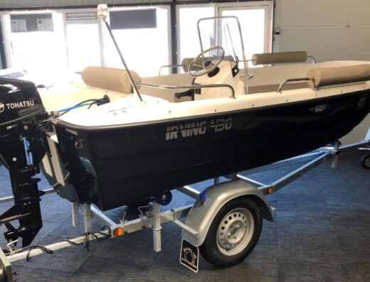 Alles Neue!! Complet Fur 10.500,- euro   ( Boot Irving 430,  Tohatsu 9.8 PS und BootTrailer )