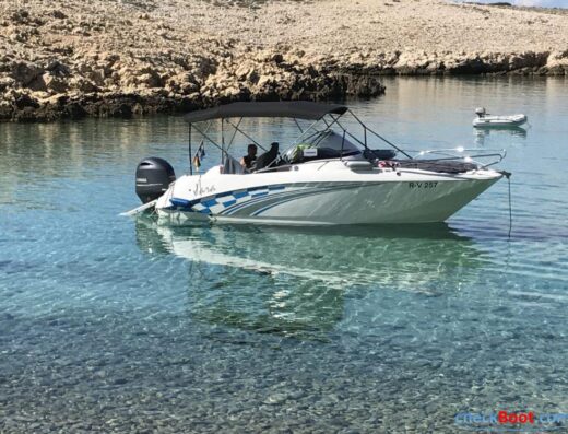 GALIA 630 Sundeck mit 200 PS Yamaha AB und Tandemtrailer aus Edelstahl