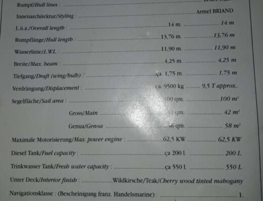 Oceanis 47 – Segelyacht