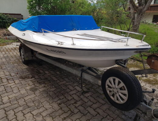 Gutes Sportboot/ Motorboot mit Anhänger