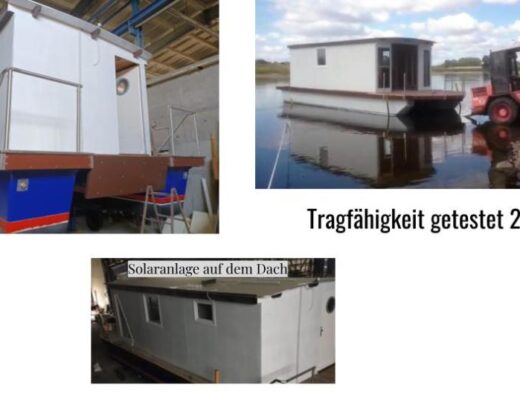 Hausboot-Ponton