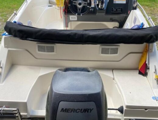 Quicksilver Active 455, Mercury. Aubenbordmotor 4zy.,Bodenseezul