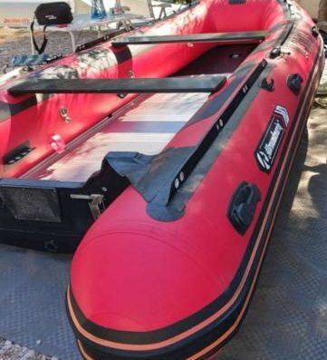 Sportboot Allroundmarin Heavy Duty Poker 430 + Evinrude etec 25ps