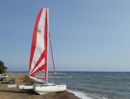 TomCat 16 Shari Pro Katamaran mit Strassentrailer zu verkaufen, Urlaubsbereit