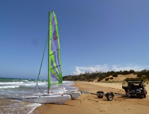 TomCat 16 Shari Pro Katamaran mit Strassentrailer zu verkaufen, Urlaubsbereit