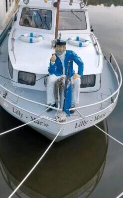 Stahlboot, Verdränger, Kajütboot, Wanderboot, Motorboot,Kanalboot